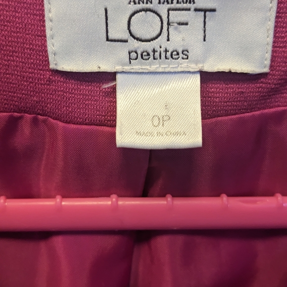 LOFT Women's Pink Blazer Top - Picture 2 of 10